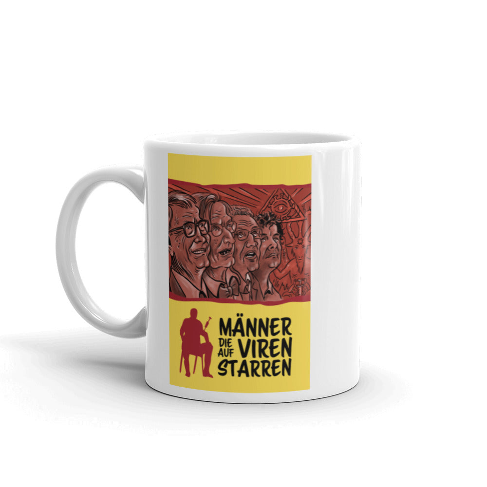 Männer die auf Viren starren - Tasse
