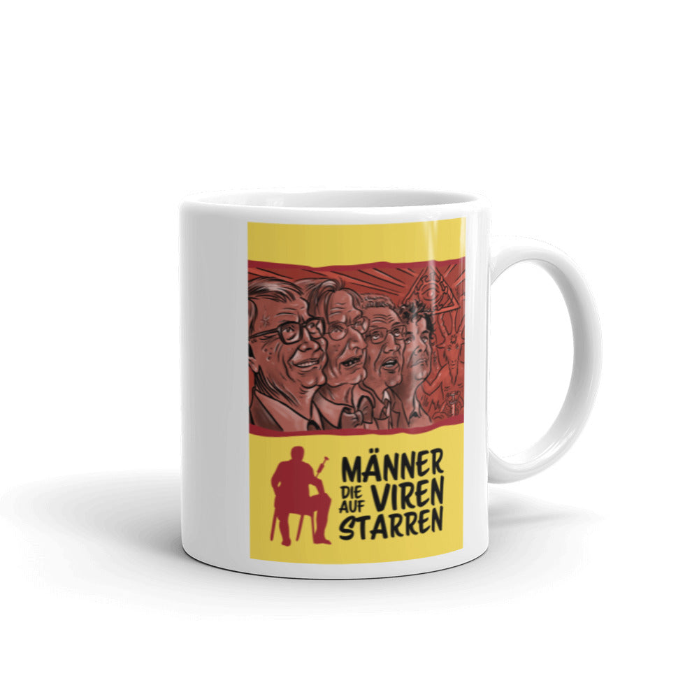 Männer die auf Viren starren - Tasse