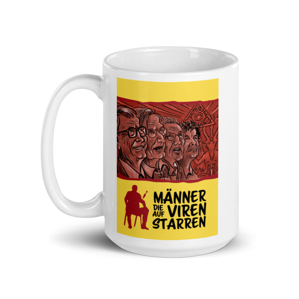 Männer die auf Viren starren - Tasse