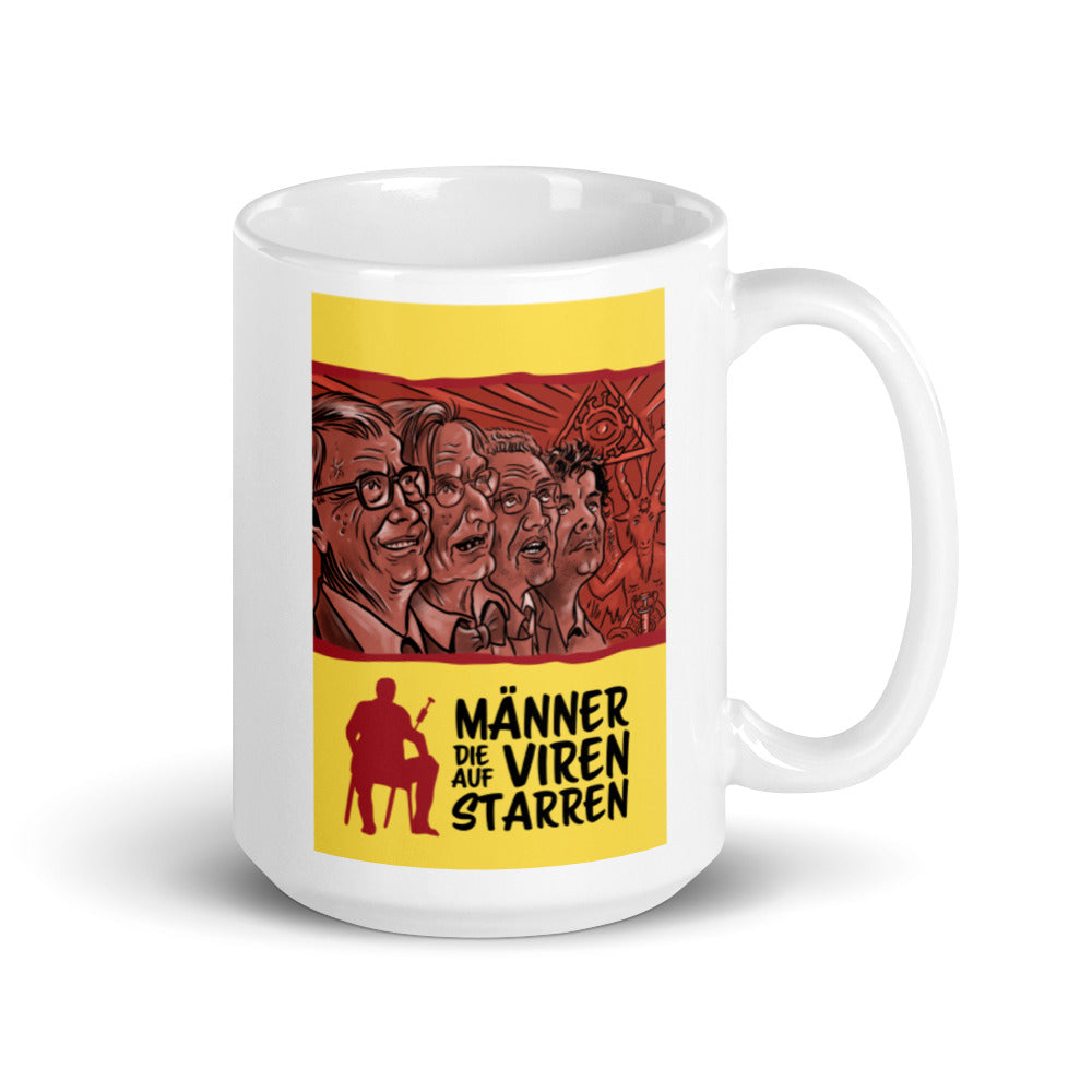 Männer die auf Viren starren - Tasse